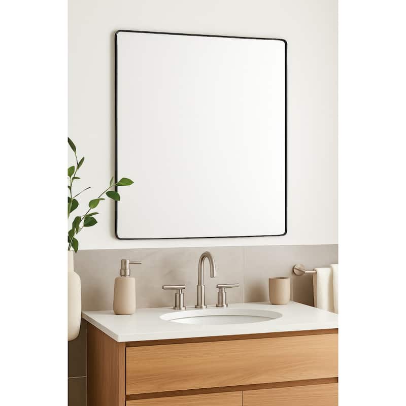 Varaluz Kye Rounded Square Wall Mirror - 30"W x 30"H