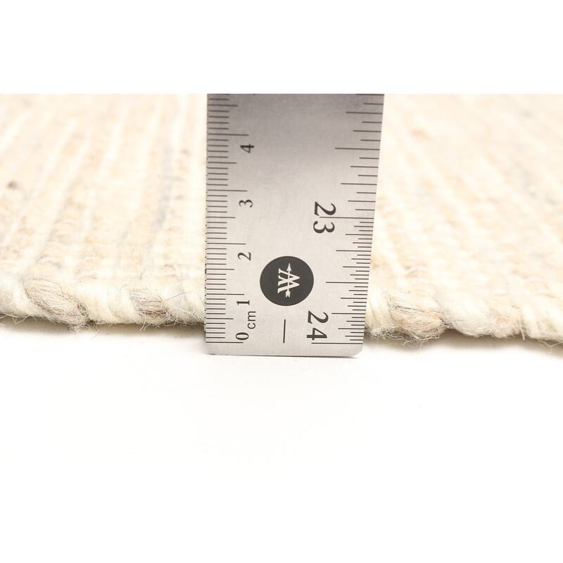 ECARPETGALLERY Braid weave Sienna Tan Wool Rug - 5'0 x 8'7