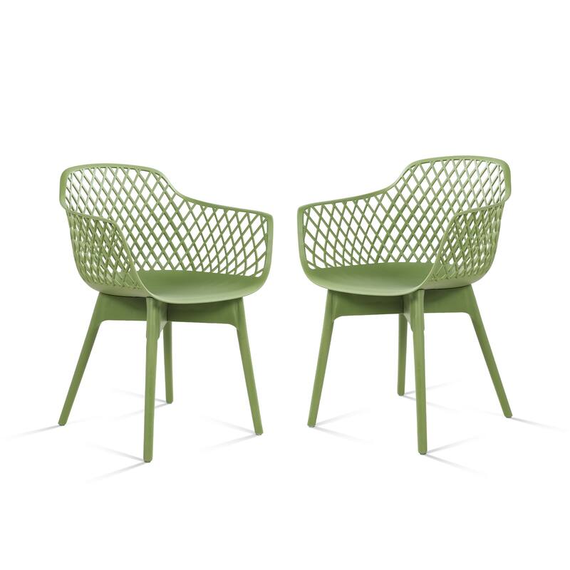 Aoodor Modern Dining Chairs Set of 2 - Green