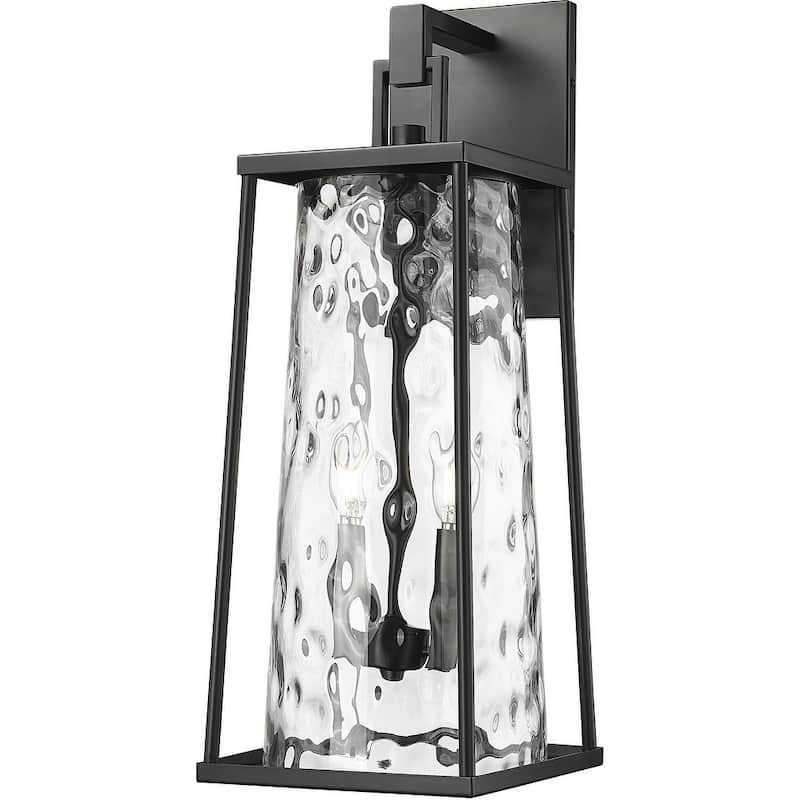 Millennium Lighting 10602 Dutton 2 Light 24" Tall Outdoor Wall Sconce - Powder Coated Black