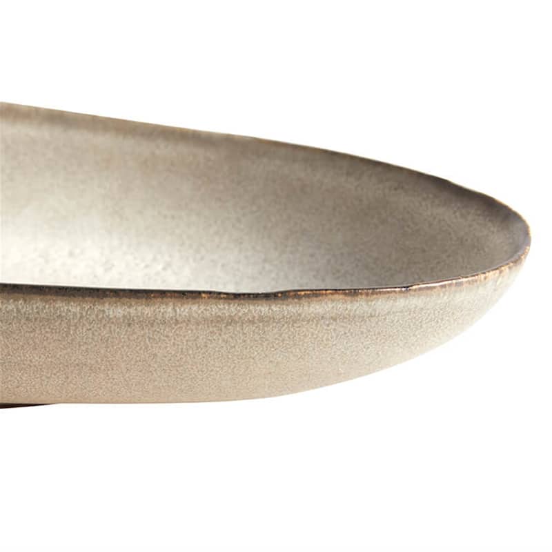 Long oval tray Mame - Oyster