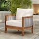 Option Teak Finish+ Beige Cushion