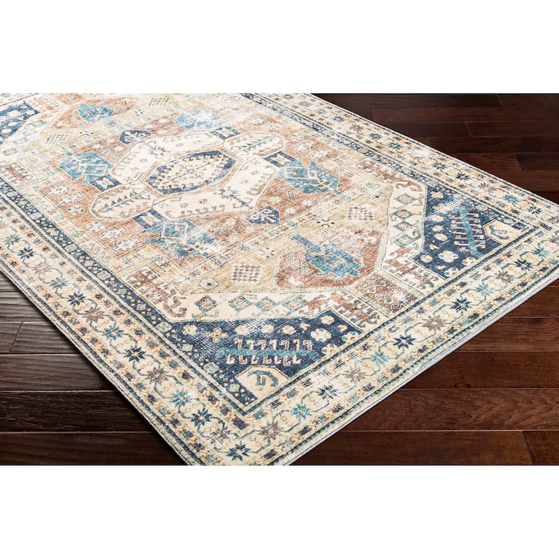 Livabliss Karana Vintage Medallion Printed Area Rug
