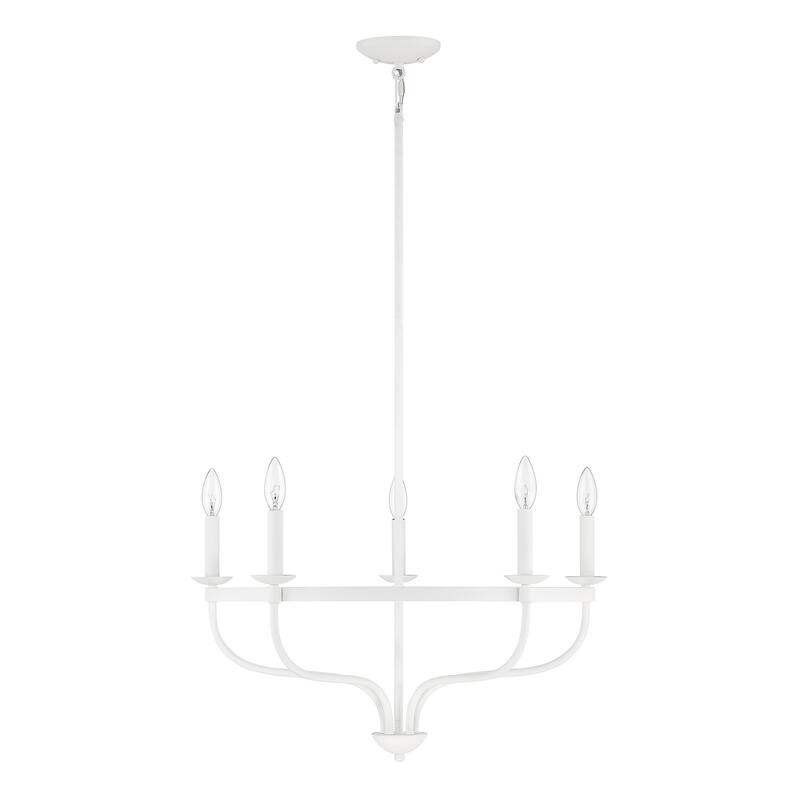 Meridian M10087 5 Light 27" Wide Taper Candle Style Chandelier
