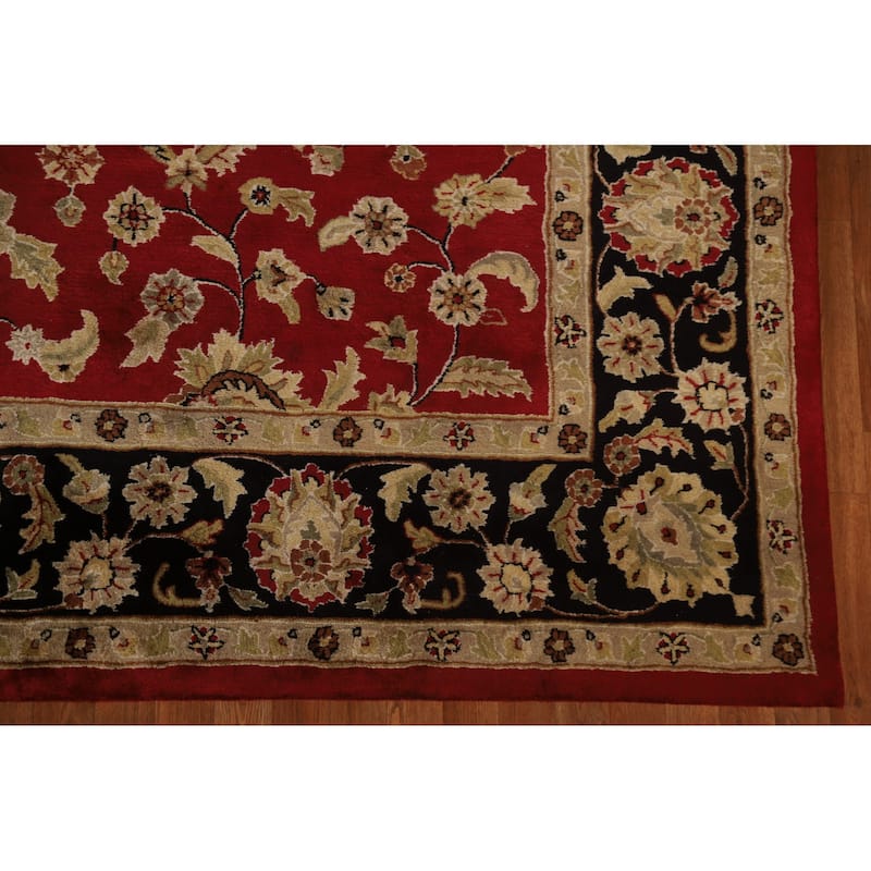 Floral Agra Oriental Area Rug Hand-Tufted Traditional Wool Carpet - 8'11" x 11'10"
