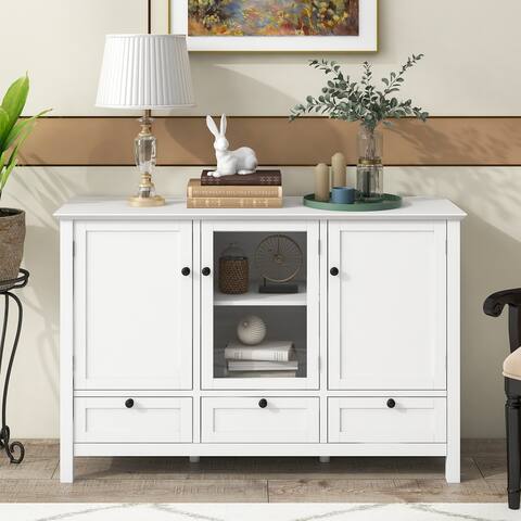 Console Table Sideboard With Two Doors , Three Drawers , spacious interior