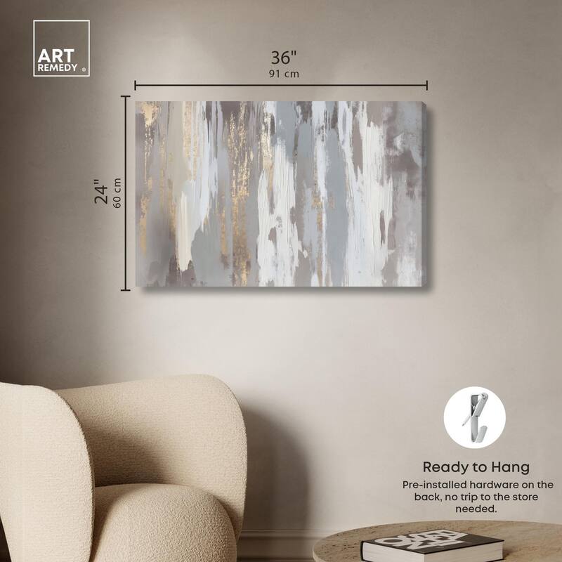 Flooding Gold II Canvas by Art Remedy, Gallery Wrapped