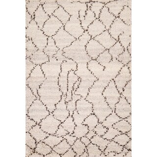 Modern Moroccan Wool Rug Hand-knotted Decorative Carpet - 2'0" x 3'0"