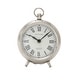 preview thumbnail 8 of 12, Silver Stainless Steel Traditional Clock