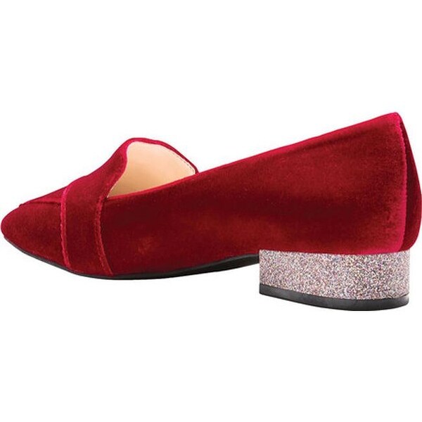 cole haan red velvet shoes