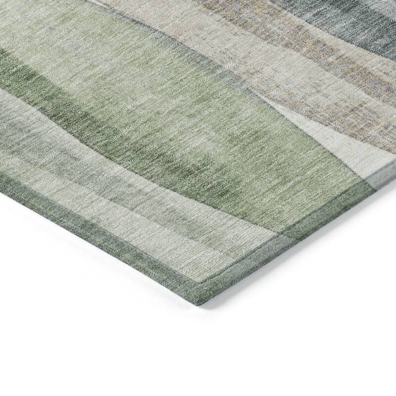 HomeRoots Abstract Transitional Rectangle Outdoor Rug