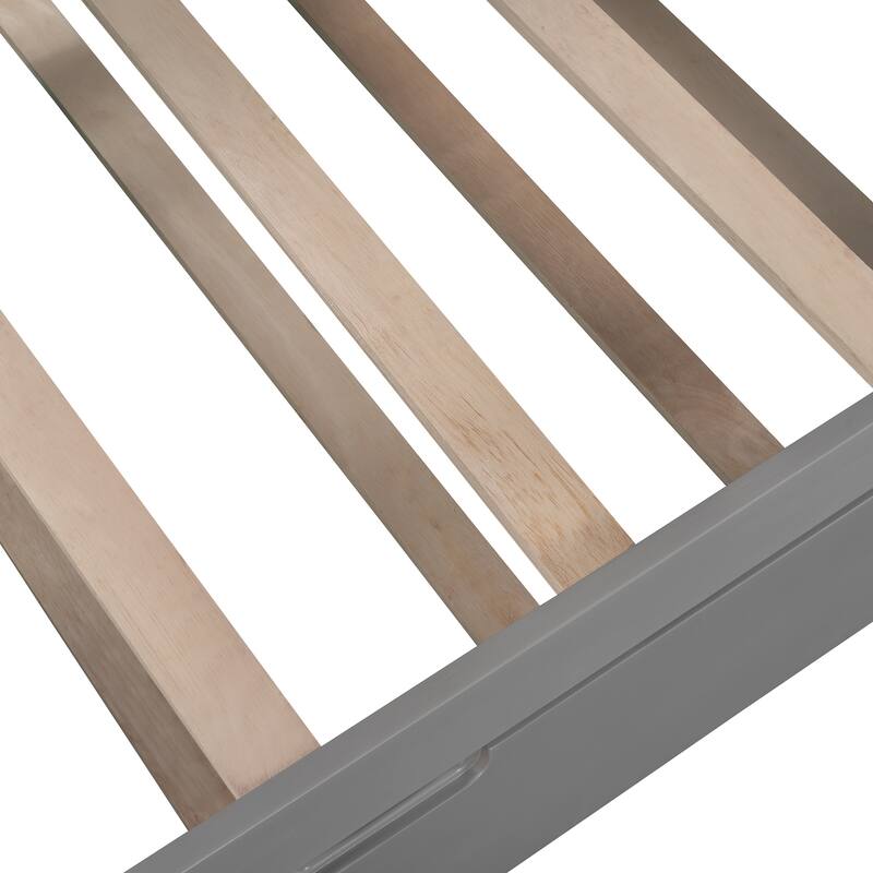 Twin Pine Daybed with Trundle & Foldable Shelves