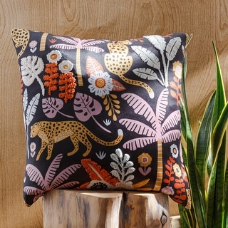Artistic Weavers Mirela Textured Jungle Printed Throw Pillow