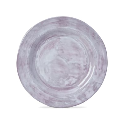 11 in. Merida Cracked Glazed Solid Melamine Plastic Dinnerware Plates Set of 4 Dishwasher Safe Indoor Outdoor Round Green