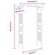 preview thumbnail 4 of 4, vidaXL Rose Arch Bamboo 46.5"x15.7"x73.6 - 118 x 40 x 187 cm