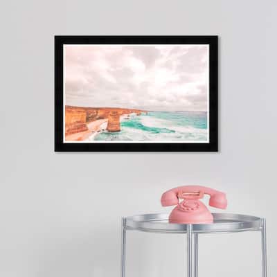 Wynwood Studio Prints Nature and Landscape The Twelve Apostles White and Nautical & Coastal Wall Art Canvas Print