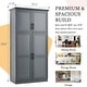 preview thumbnail 8 of 30, Roomfitters 71 Inch Freestanding Kitchen Pantry with 8 Pull-Out Trays and Door Shelves, Shaker Cabinet