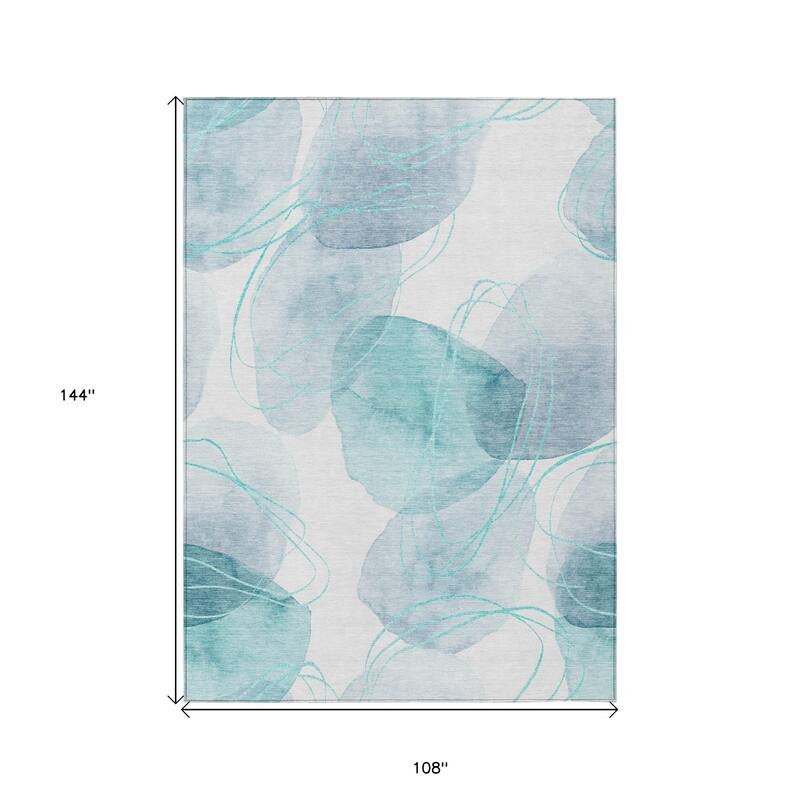 Fara Modern Art-Inspired Weather Resistant Sleek Contemporary Outdoor Rug
