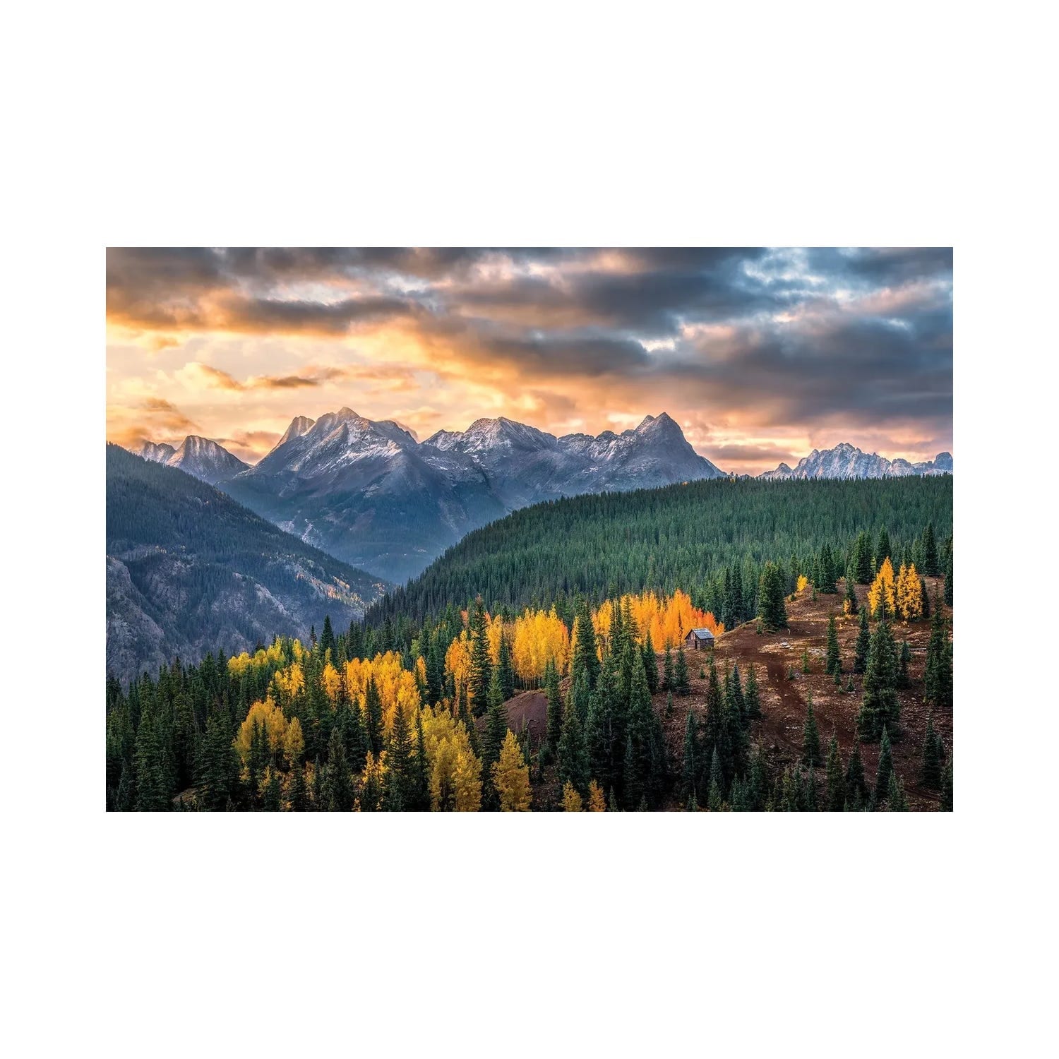 "San Juan Mountain Autumn Sunrise - Colorado Fall Colors Landscape" by Daniel Forster Canvas Print