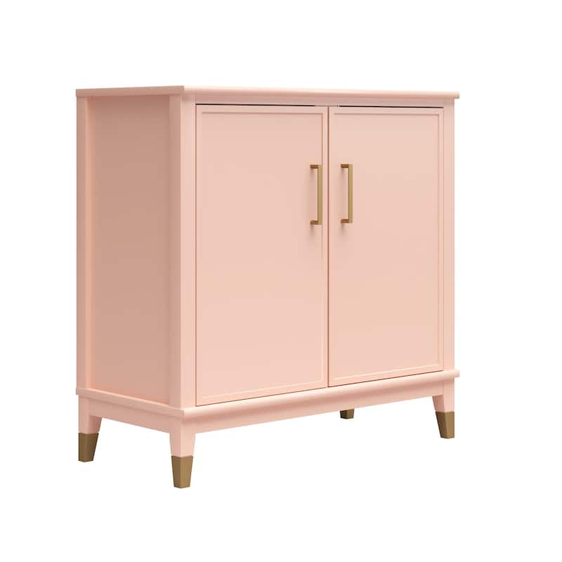 CosmoLiving by Cosmopolitan Westerleigh 2-Door Accent Cabinet - Pale Pink
