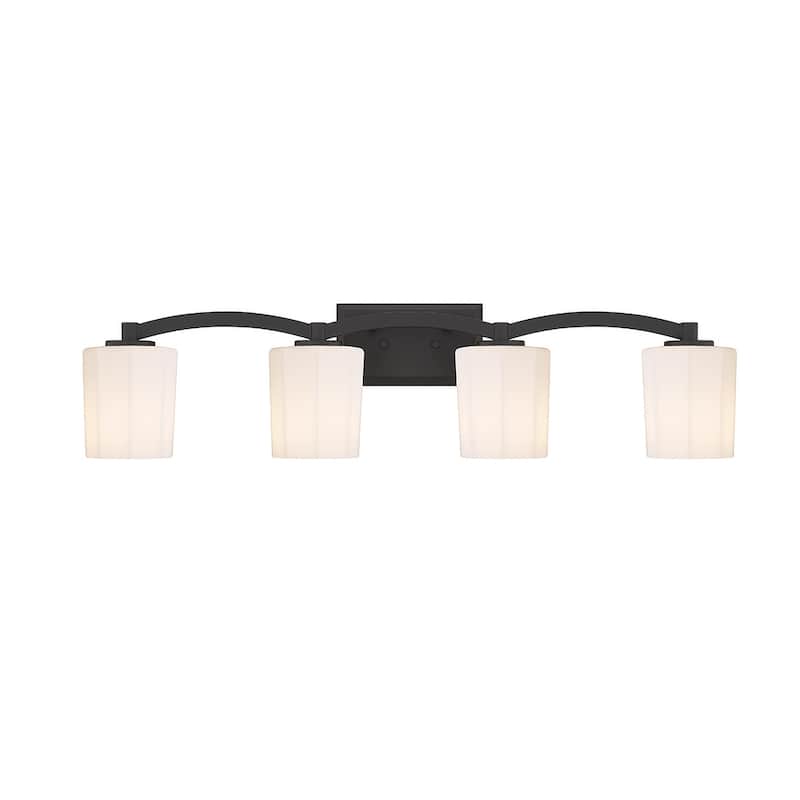 Savoy House 8-7710-4 Whitney 4 Light 33" Wide Vanity Light - Matte Black