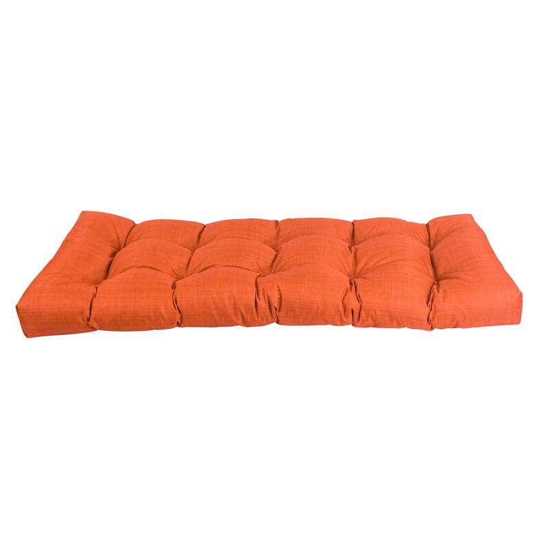 Tufted Indoor/Outdoor Bench Cushion (Multiple widths from 46 to 60 inch)