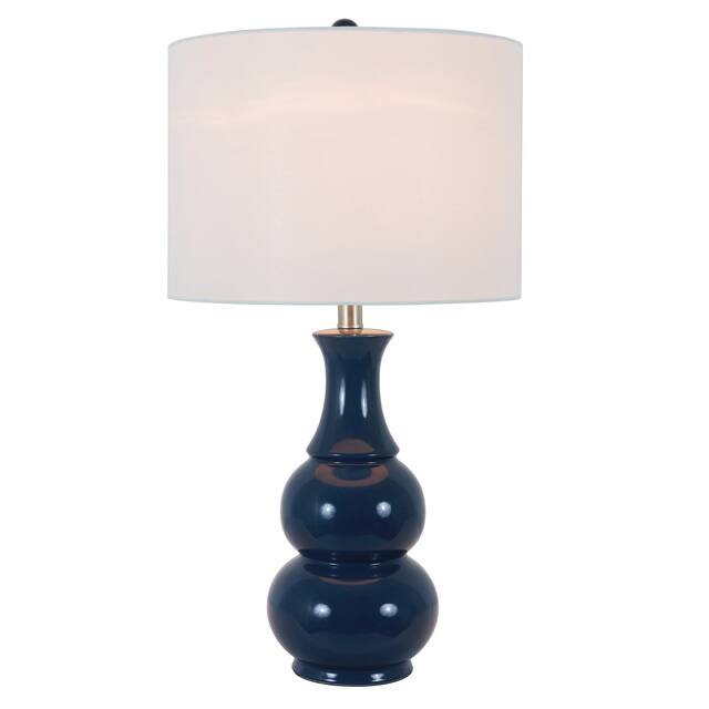 Copper Grove Arans Table Lamp with Off-white Drum Shade (26.5)