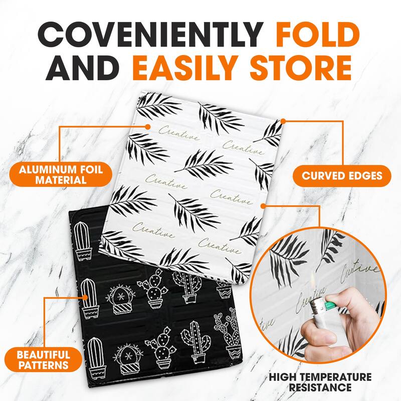 Cheer Collection Set of 2 Foldable Aluminum Oil Splatter Guard Plates