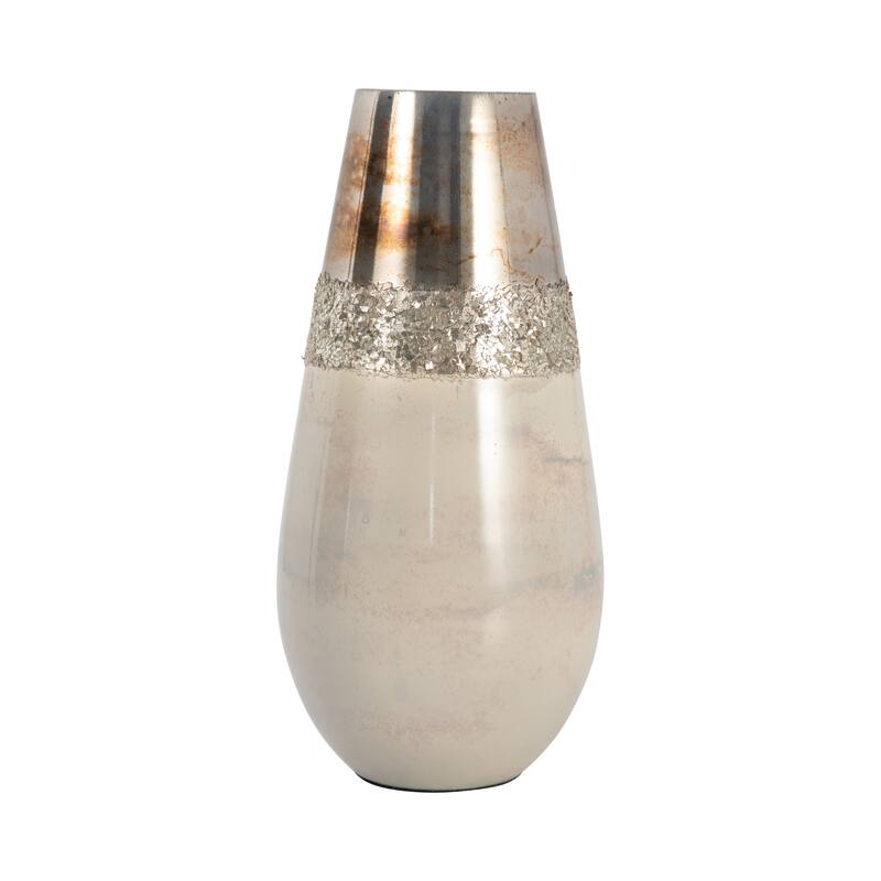 Sagebrook Home Glam Modern Glass Vase