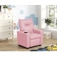 preview thumbnail 8 of 13, Perline 23"W PVC Fabric Kids Recliner Chair with Cupholder