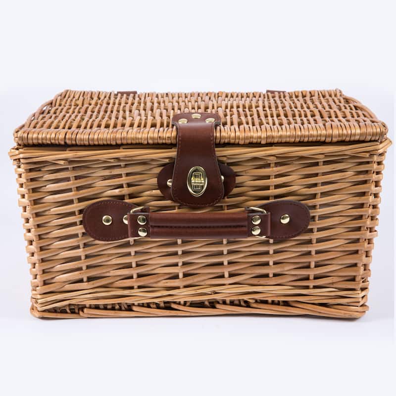 Picnic Time Catalina Picnic Basket, (Red & White Plaid Pattern) - N/A