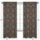 preview thumbnail 5 of 3, Sweet Jojo Designs Boho Wildflower Vintage Floral Girl 84in Window Treatment Curtain Panel Pair Black Orange Bohemian Farmhouse