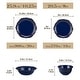 preview thumbnail 14 of 22, MALACASA GISELLE 16-Piece Stoneware Dinnerware Set, Service for 4