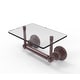 preview thumbnail 15 of 14, Allied Brass Washington Square Collection Two Post Toilet Tissue Holder with Glass Shelf