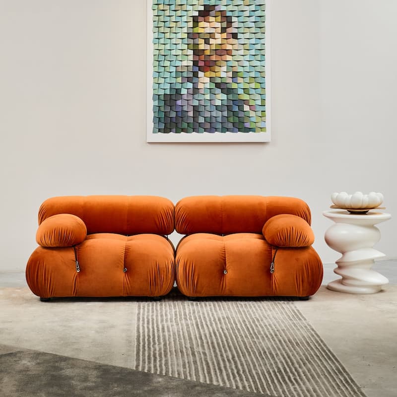 Breeley 76'' Velvet Upholstered Loveseat