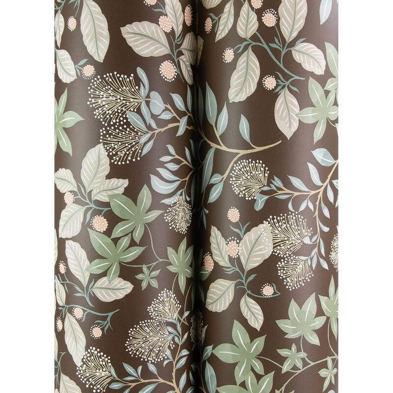 A-Street Prints Mildred Espresso Botanical Trail Wallpaper