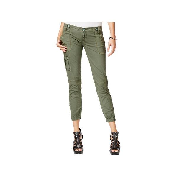 Shop Guess Womens Cargo Pants Cropped Casual 0 Overstock