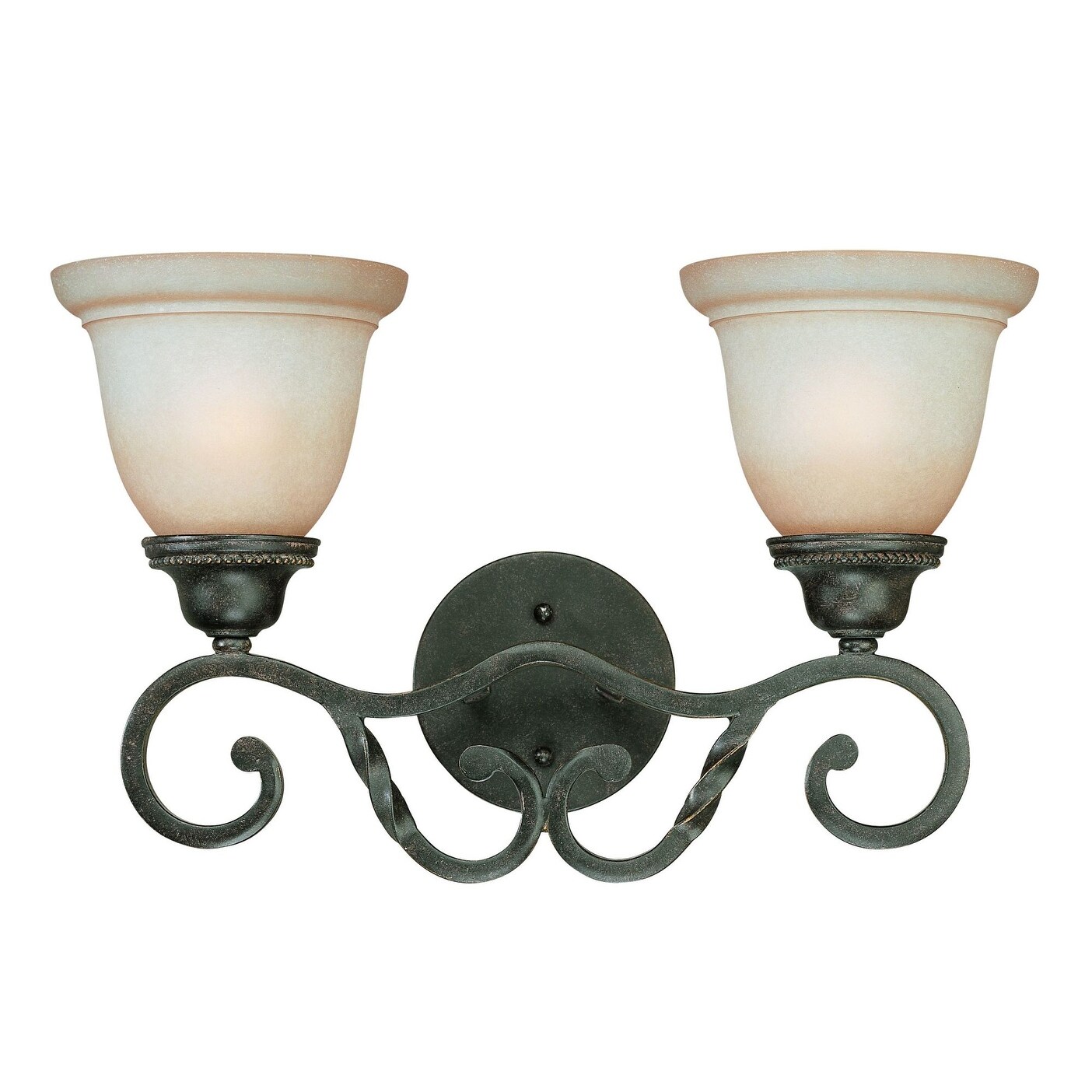 Shop Craftmade 22402 Sutherland 2 Light Bathroom Vanity Light 18 Wide English Toffee Overstock 16454361