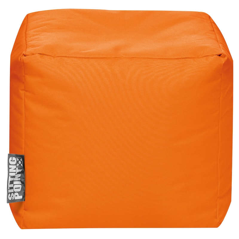 Sitting Point Oxford Fabric Cube Brava Pouf