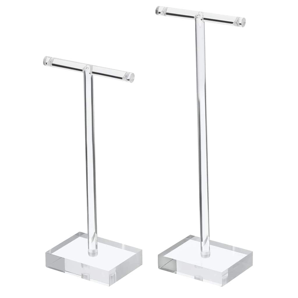 Earring Display Stand,2pcs Acrylic Earring Holder Earring Stands T