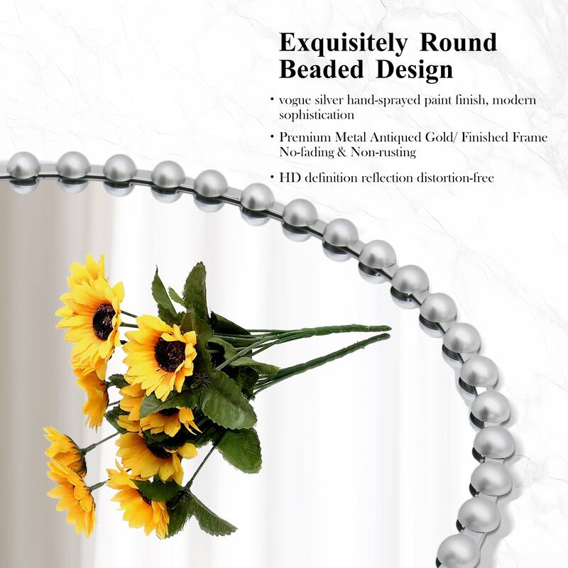 Iron Bead Wall Mirror to Enhance the Overall Otyle