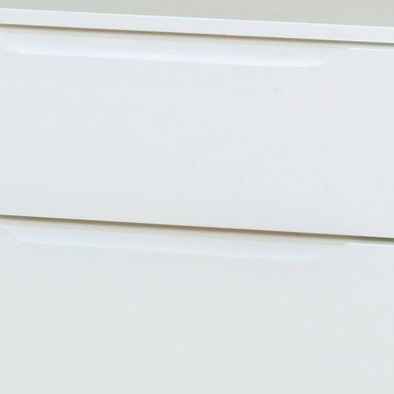 White 2 Drawer 23.63 in. W Nightstand with Sturdy Hardware and Ample Storage