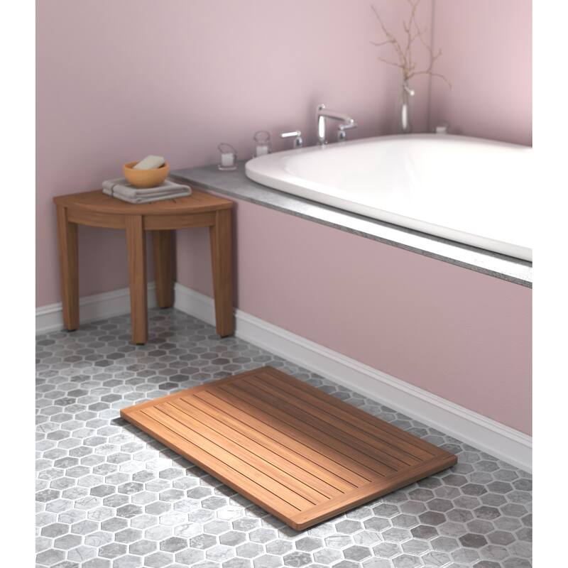 The Original Spa Teak Bath & Shower Mat