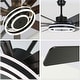 preview thumbnail 60 of 118, 20"/24"/72" Oaks Aura Cotti Low Profile Dimmable Smart Ceiling Fan with Lights 6-Speed Flush Mount Modern Remote