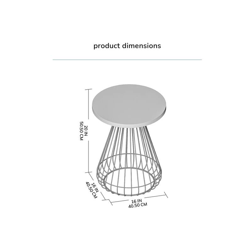 MH London Melody End Table - 20" x 16" x 16"
