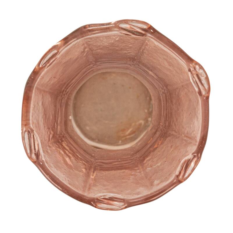 Debossed Reclaimed Glass Vases, Set of 4