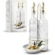 preview thumbnail 187 of 196, COOK WITH COLOR Glass Olive Oil Bottle Dispenser - 2 Pack- 17oz Oil and Vinegar Carafe Decanter Clear Floral