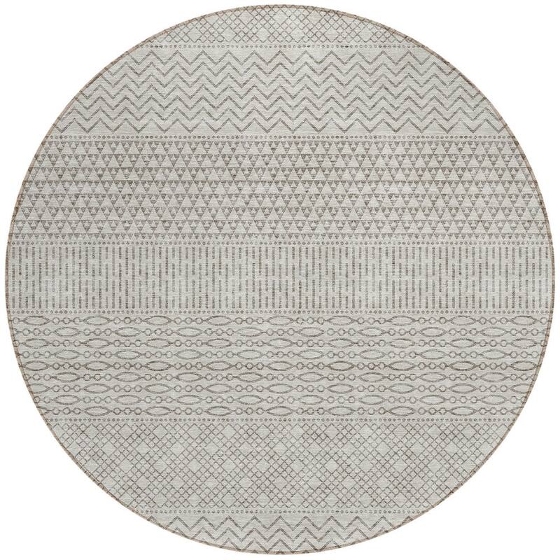 HomeRoots Chevron Modern Rectangle Outdoor Rug