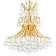 preview thumbnail 3 of 6, Princess 10 Light Down Chandelier With Gold Finish