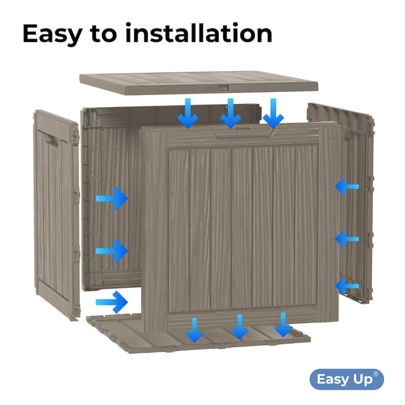 30 Gal. Resin Outdoor Patio Storage Deck Box